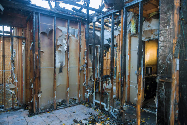 Professional Smoke Damage Restoration technician working in Lonsdale, MN